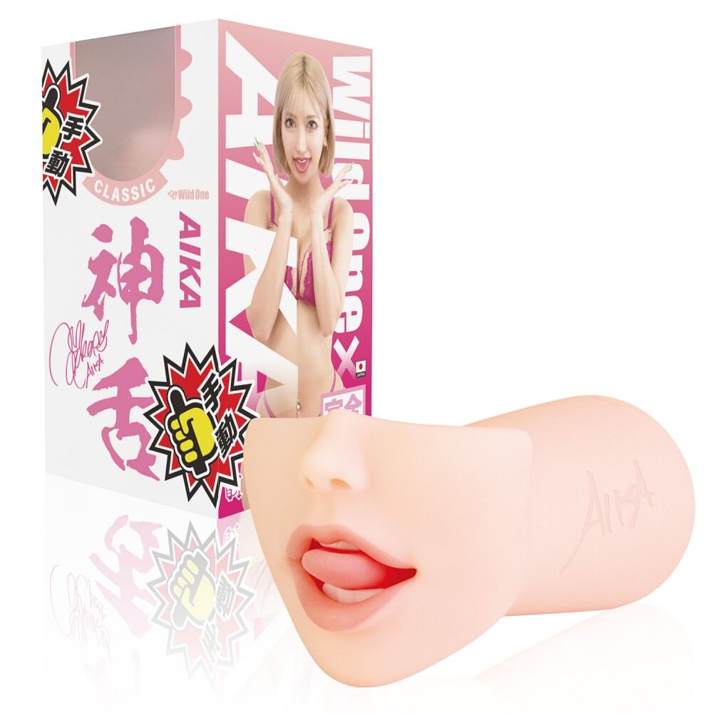 WILDONE JAPAN – AIKA口交名器,3D精密扫描仿真美艳脸庞+性感小嘴,双层仿生黏膜+真实喉腔构造,搭配震动装置,带来极致吸吮体验!