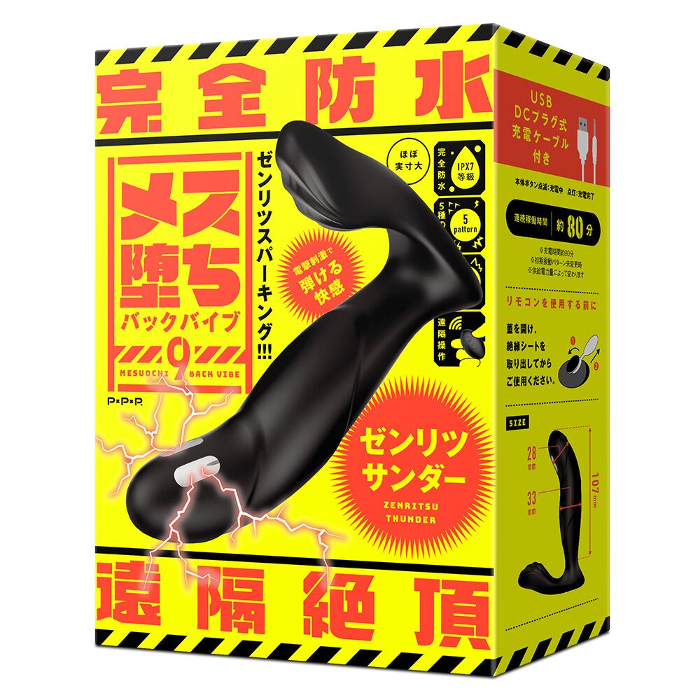 日本HATOPLA – 遠隔絕頂 電撃刺激會陰前列腺雙刺激遠程遙控後庭振動棒